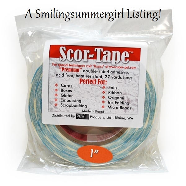 Scor-Tape Double Sided Adhesive Acid Free Heat Resistant 1