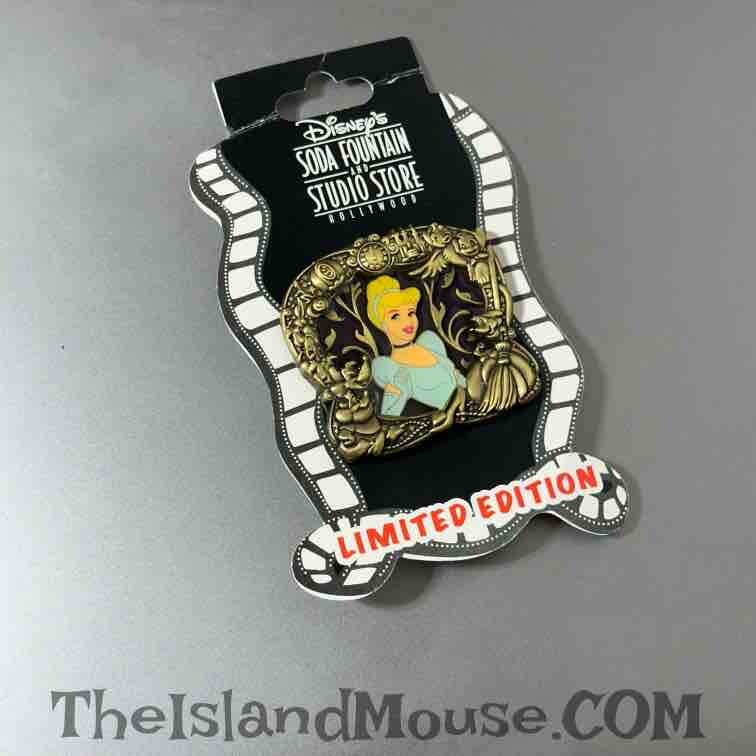 Rare Disney LE DSF WDI Cinderella Stained Glass Princess Pin (N1:107472)
