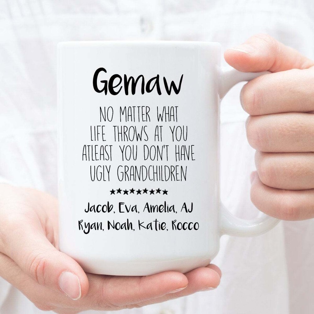 Personalized Gift For Gemaw Funny Gemaw Mug Christmas Birthday Cup For Gemaw