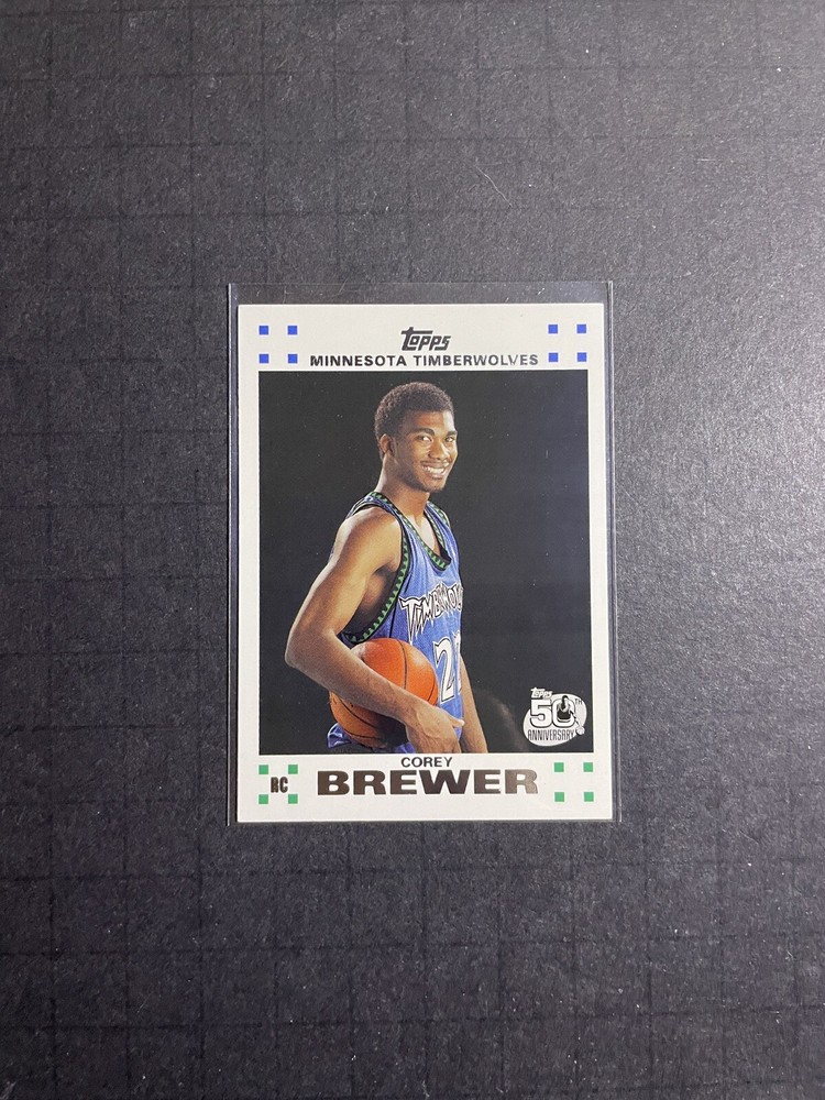 2007-08 Topps Corey Brewer Rookie Card #7 - Minnesota Timberwolves