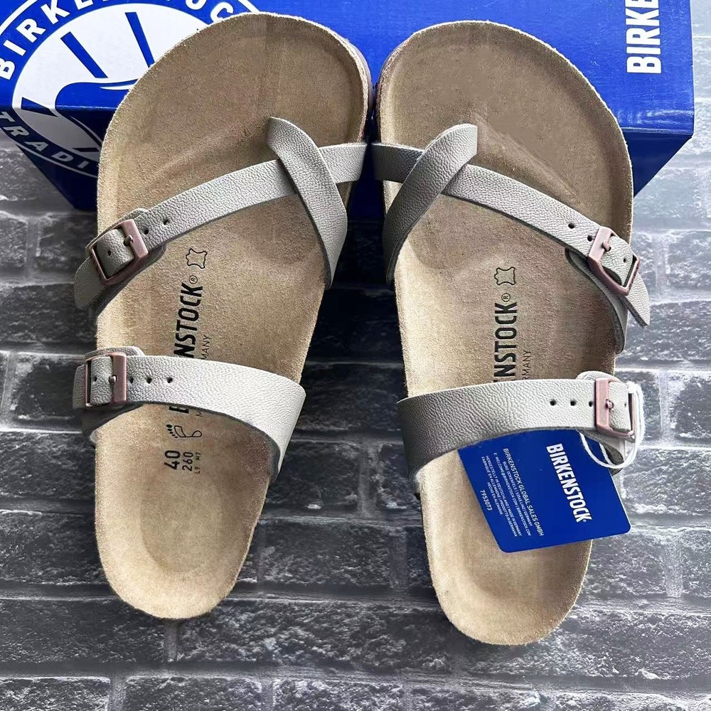 NEW Birkenstock Mayari Stone Birkibuc Cork Footbed Women's Sandals Wide 37-41