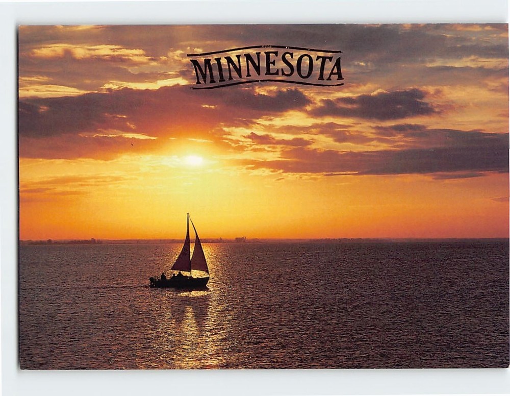 Postcard Sailing At The Great Lakes Minnesota