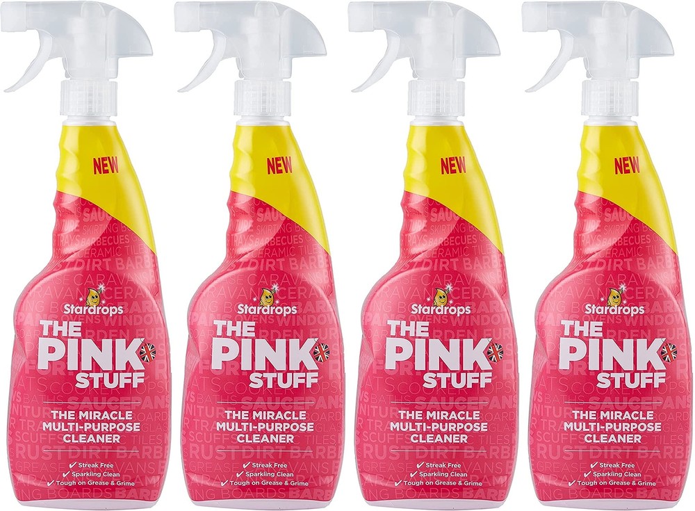 Pink stuff The Miracle Multi-Purpose Cleaner 750ml Spray WHIGT, 26 Fl Oz (4 P...