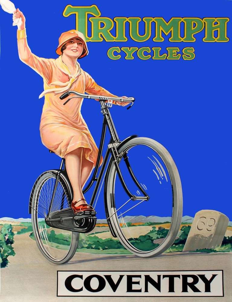 Decoration Poster.Home room art.Interior design.Triumph Cycles.Vintage bike.7275