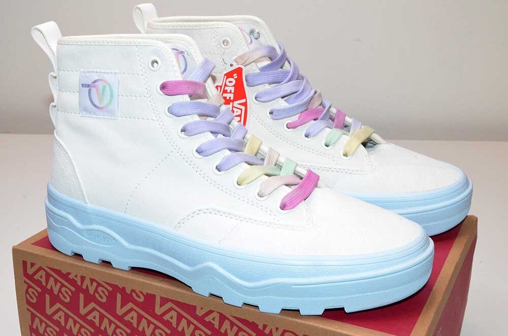 NEW Vans Sentry Wc High-Top Shoes - Pastel Pop Marshmallow Mens 10 - Womens 11.5