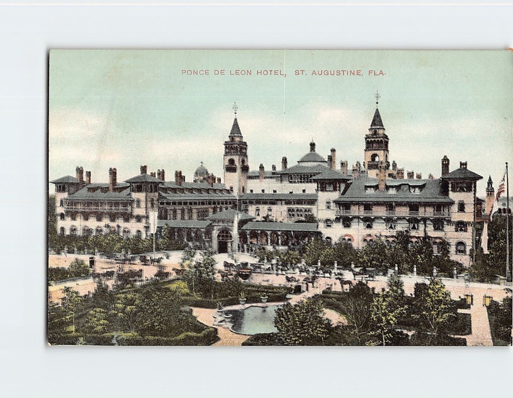 Postcard Hotel Ponce de Leon St. Augustine Florida USA