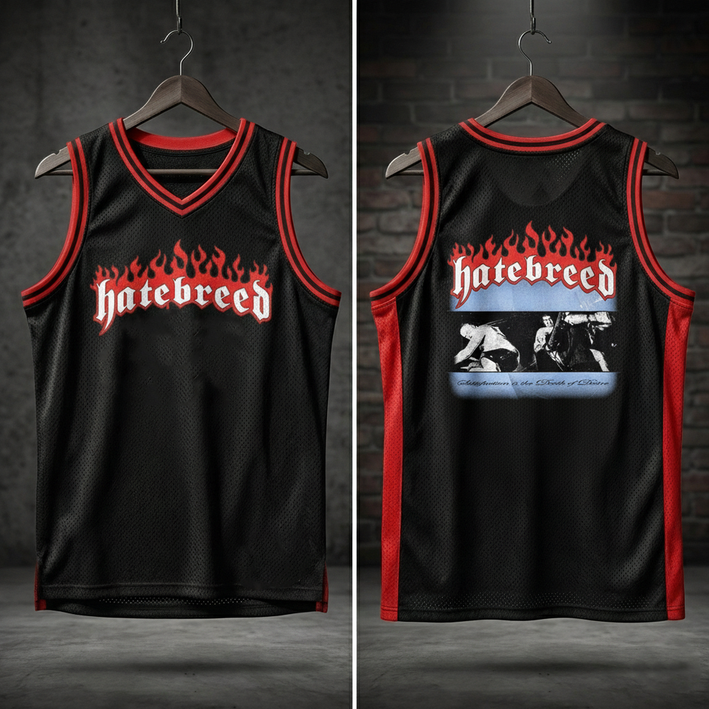 Hot Hatebreed Tee  Basketball Jersey Sizes S-5XL men Unisex 2-Side TTD82