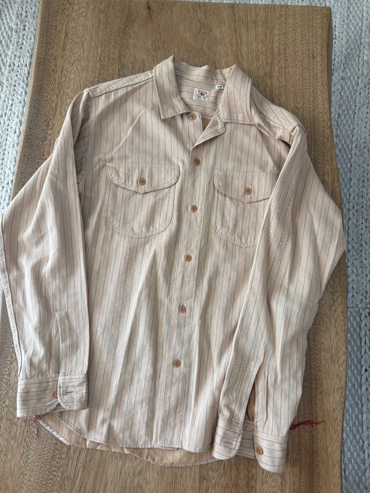 Sugar Cane Coke Stripe Work Shirt