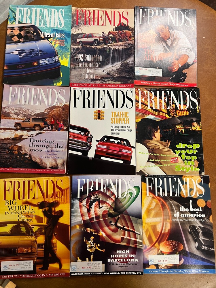 9 Issues 1990-1992 Chevy Friends Magazine