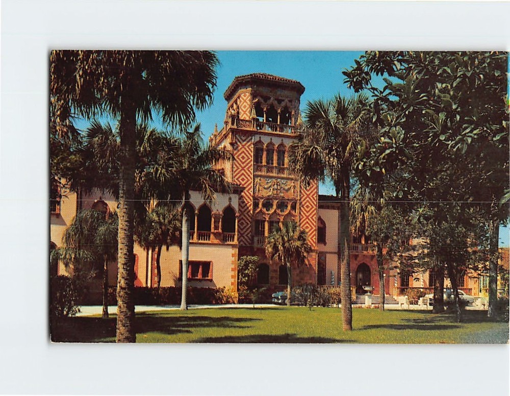 Postcard John Ringling Residence Sarasota Florida USA