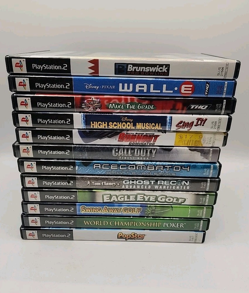 Lot Of 12 (Playstation 2) PS2 Games Most CIB Sony Black Label