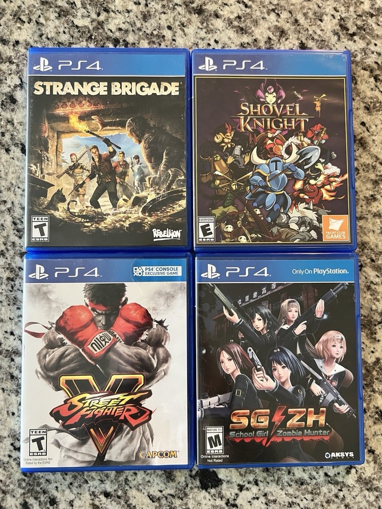 PS4 Bundle of 4 Games- Rare PlayStation 4 Games Complete Shovel Knight & More