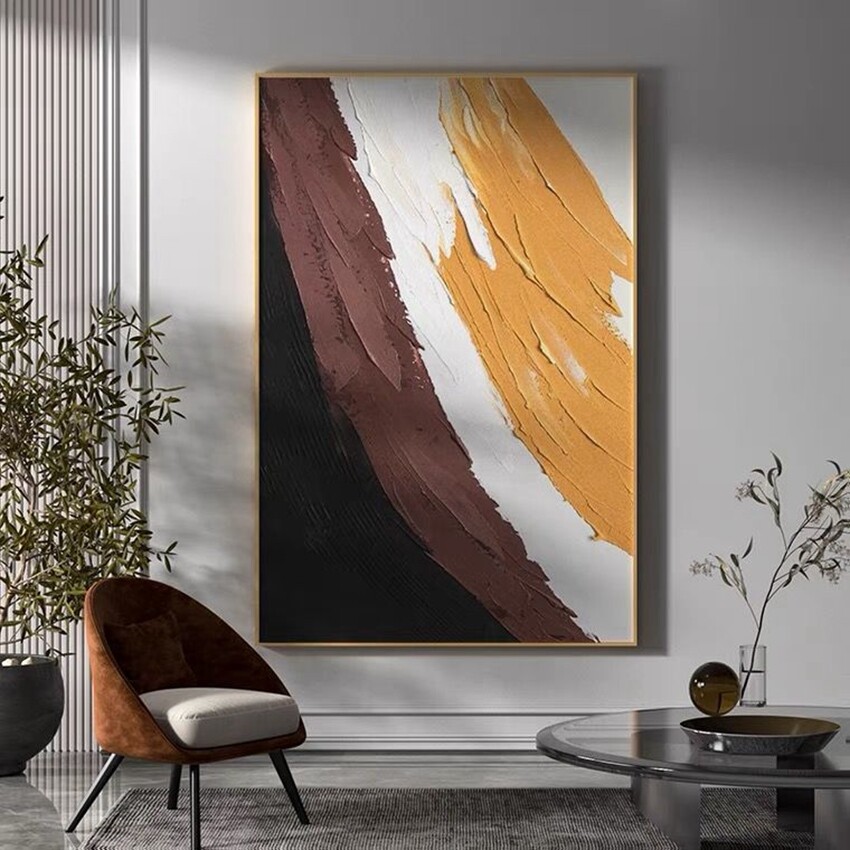 Handmade Oil Painting on Canvas Abstract Art Wall Decor Pop Murals Living Room