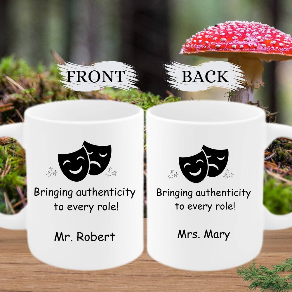 Mr Mrs Theater Teacher Gift Theatre Custom Mug Giftdrama Teacher Theater Acting