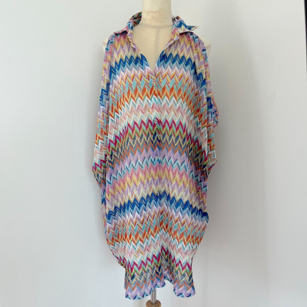 Missoni Multicolor Space-Dyed Cover Up Top