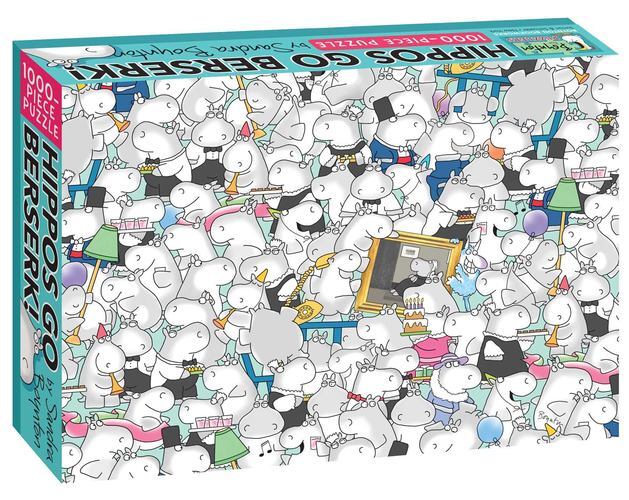 Hippos Go Berserk!: 1000-Piece Puzzle (Boynton for Puzzlers) by Boynton, Sandra