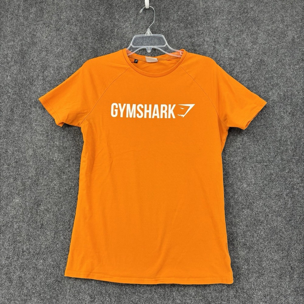 Gymshark Apollo Short T Shirt Orange Men’s Small Performance Training Logo