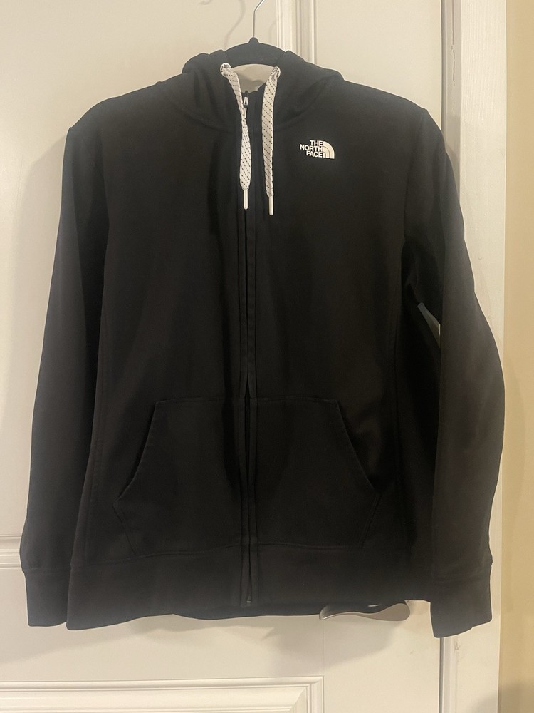 The North Face Women’s Full Zip Fleece Hoodie Jacket Black Size XL