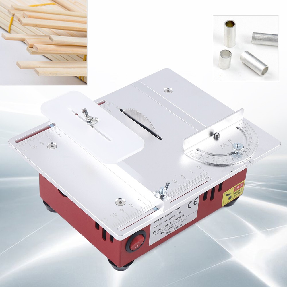 Mini Sliding Table Saw for Woodworking DIY Projects 96W 110V Bench Cutter