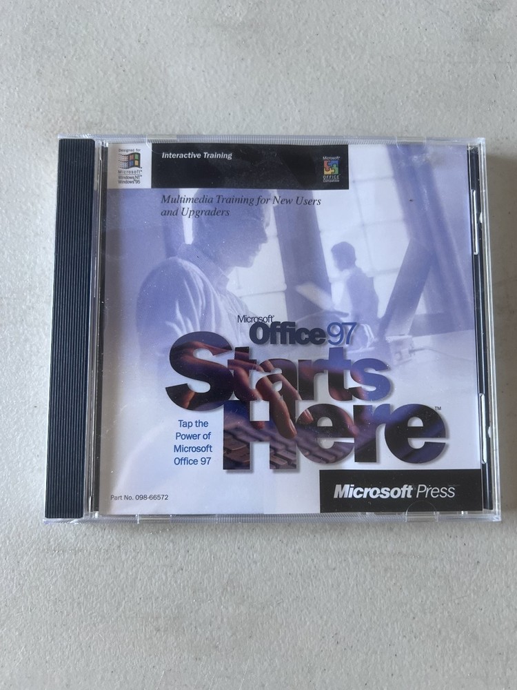 Microsoft Office 97 Starts Here Interactive Training Software Windows CD-ROM