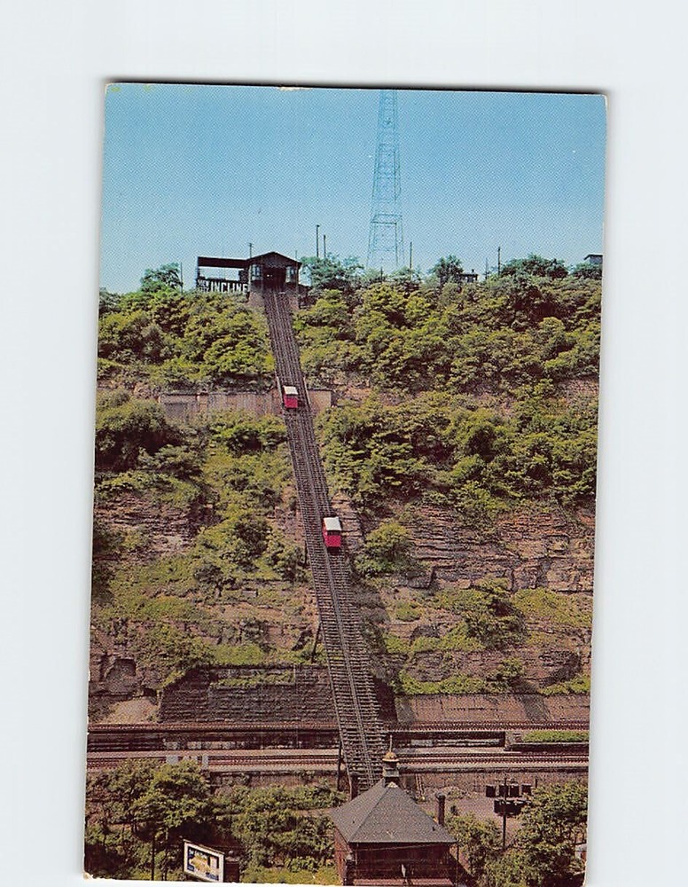 Postcard Mt. Washington Incline Pittsburgh Pennsylvania USA