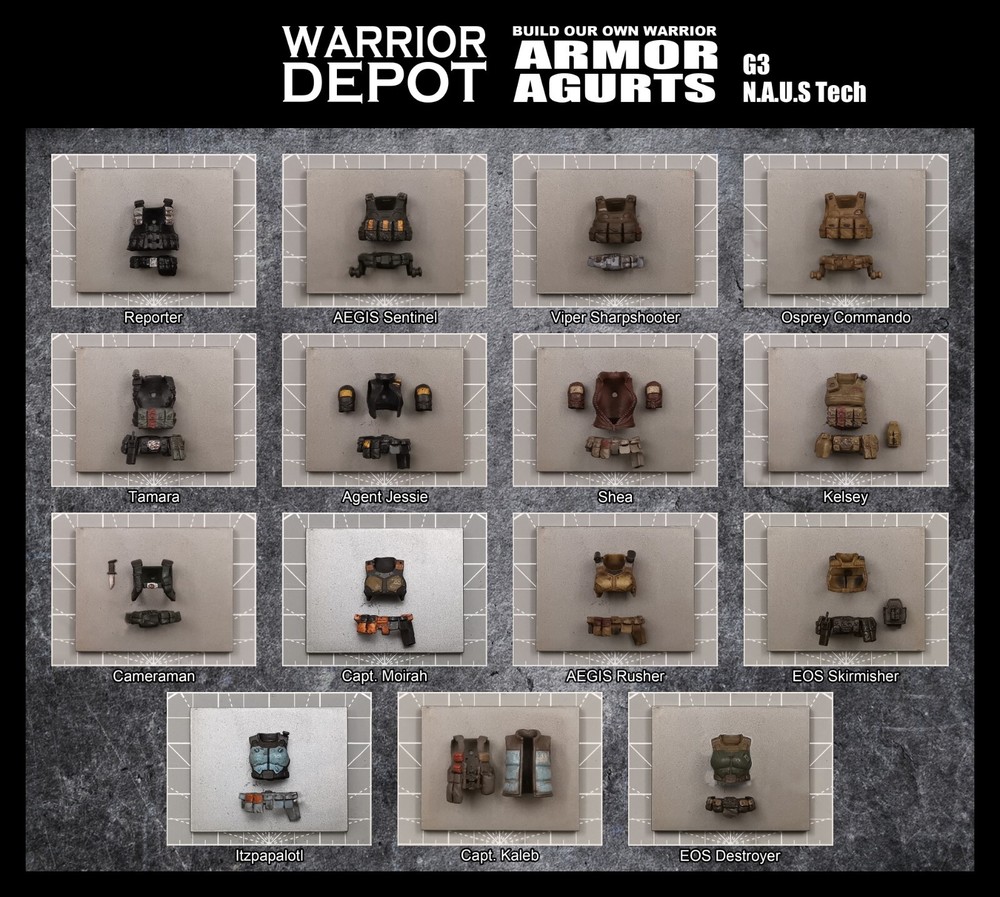 Acid Rain World Body Armor Agurts G3 N.A.U.S Tech - 1/18 3.75