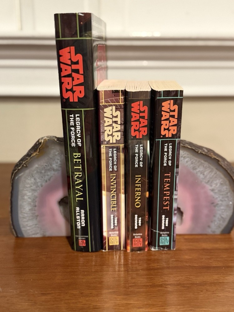 Star Wars Legacy Of The Force Paperback Book Lot of 4 Sci Fi Novels