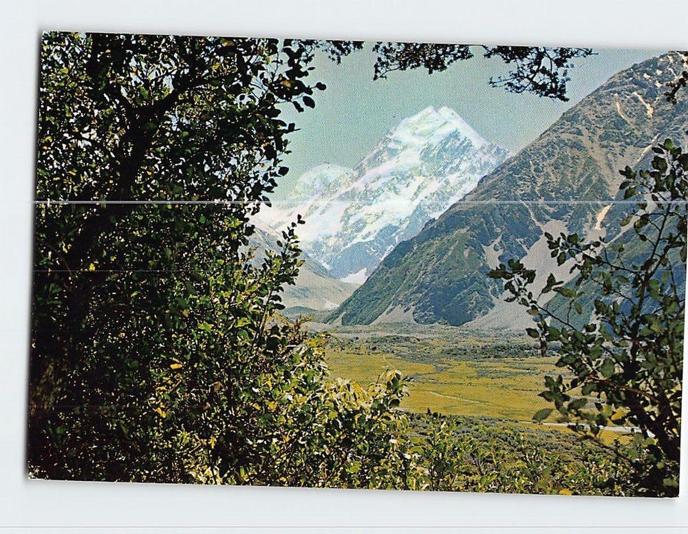 Postcard Mt. Cook From Glencoe Walk The Hermitage New Zealand