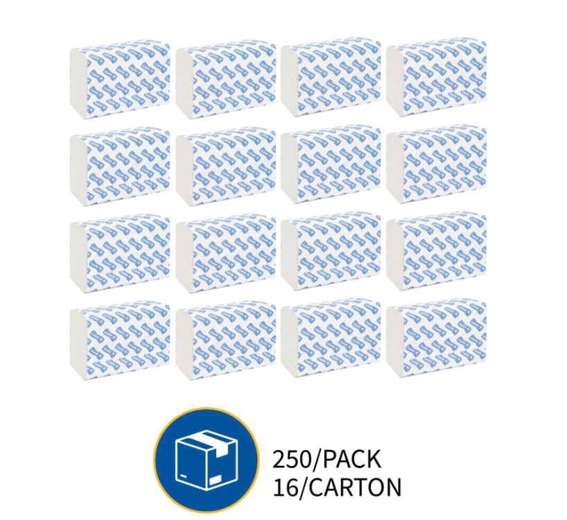 Genuine Joe GJO21100 Multifold Towels 250 Sheets 16 Pack