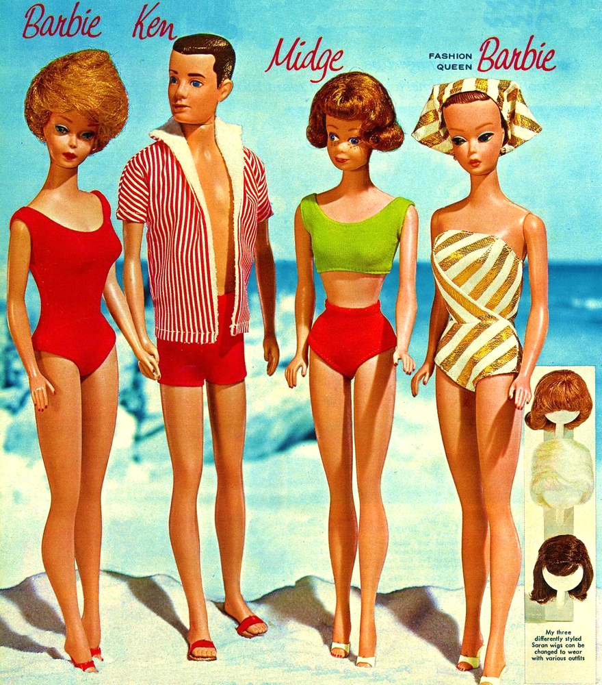 Vintage Mattel Toys Barbie Reproduction Print Advertising 17x12