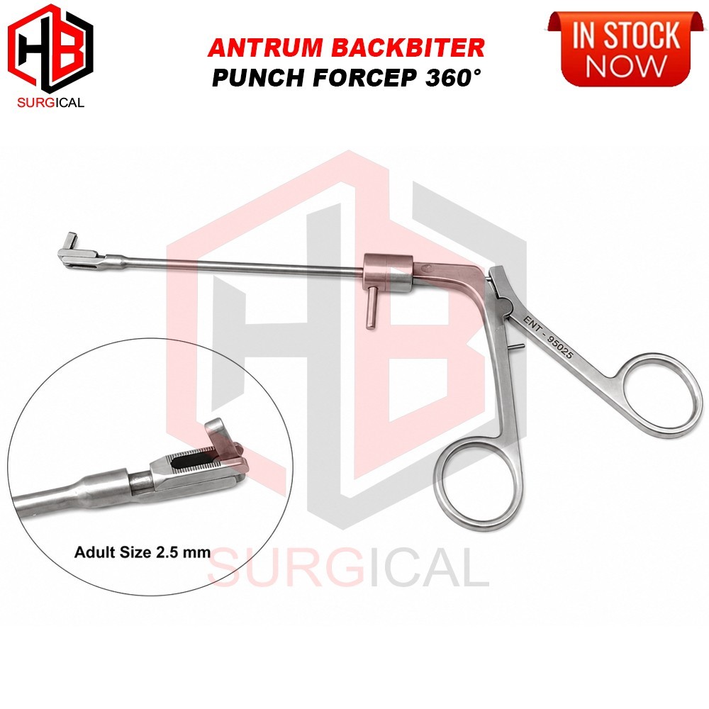 Antrum Back-Biter Punch 360° Rotatable Punch Surgical ENT Instruments