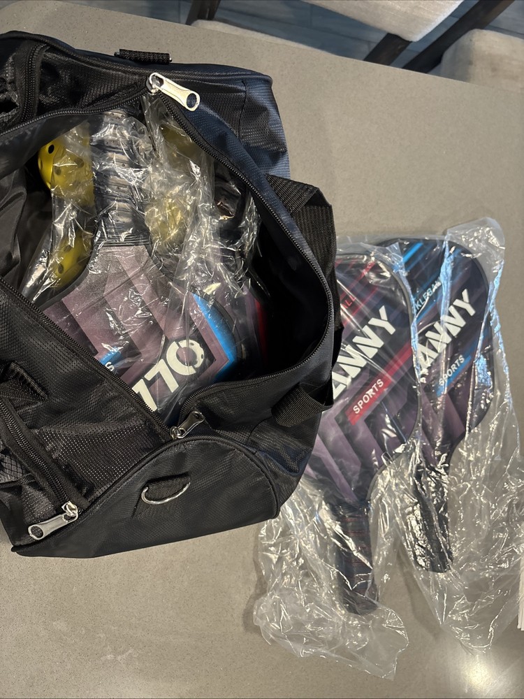 OLANNY 4-Pack Graphite Pickleball Paddles with Fiber Face & Polymer Core