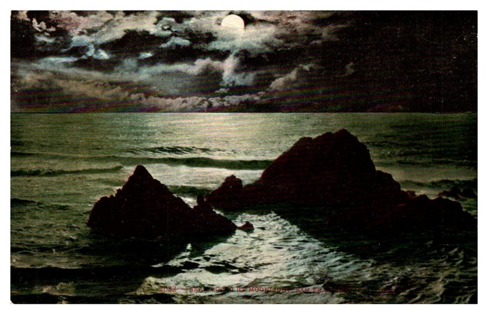c1910 Rocks In The Bay San Francisco California Vintage Postcard