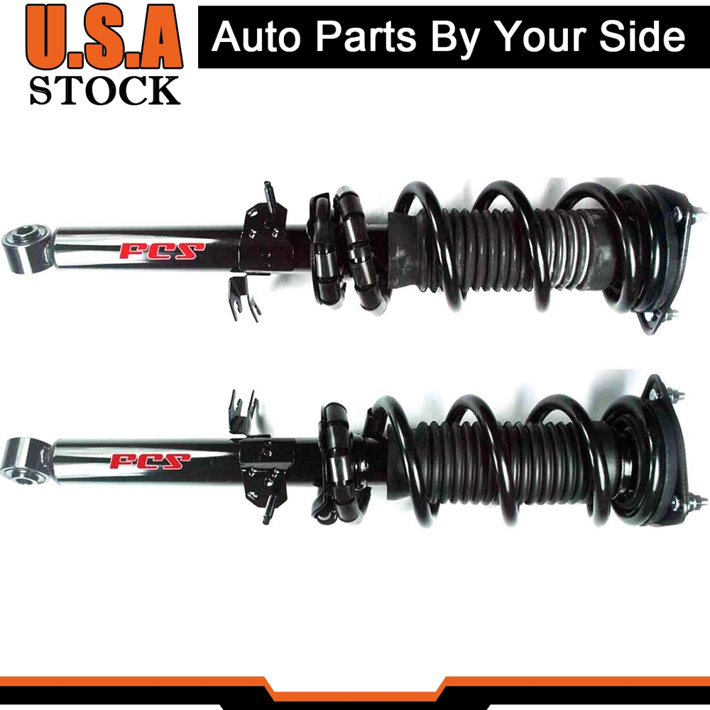 Front Struts With Sway Bar For 2007-2008 Infiniti G35 3.5L 2WD Sedan Lifetime W.