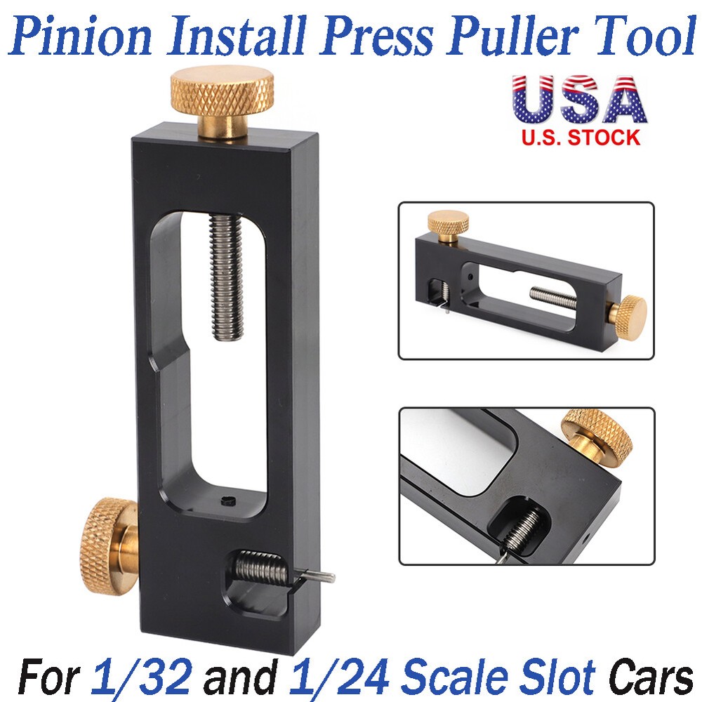 Pinion Install Press Puller Extractor Puller Tool For 1/32 1/24 Slot Car Motor
