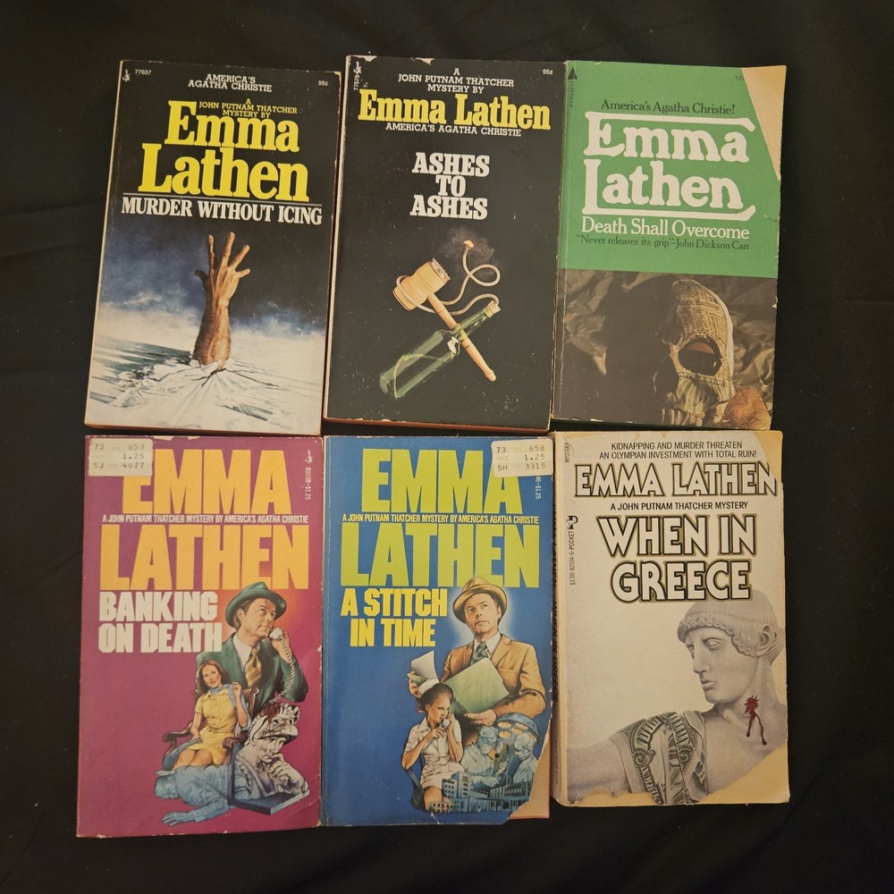 VTG - Emma Lathen Murder Mystery Paperback  - John Putnam Thatcher - Lot of 6