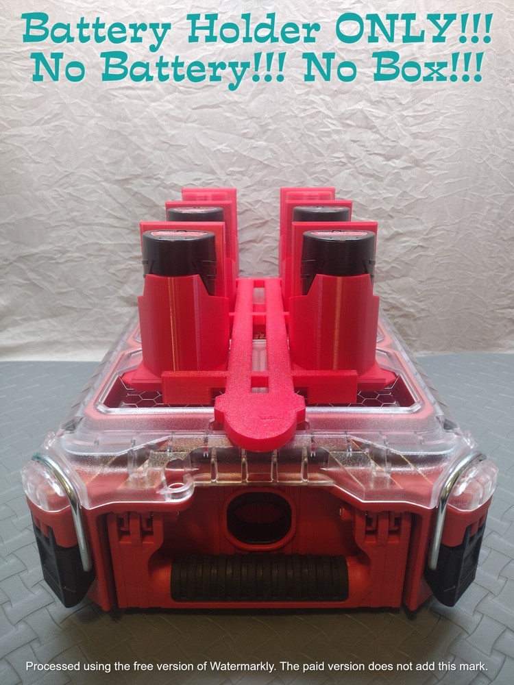 FOAM Kraft Milwaukee Packout M18 Battery Modular Tool Red Interchangeable 6X