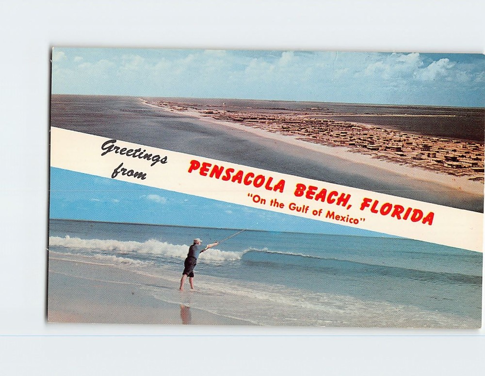 Postcard Greetings from Pensacola Beach Florida USA