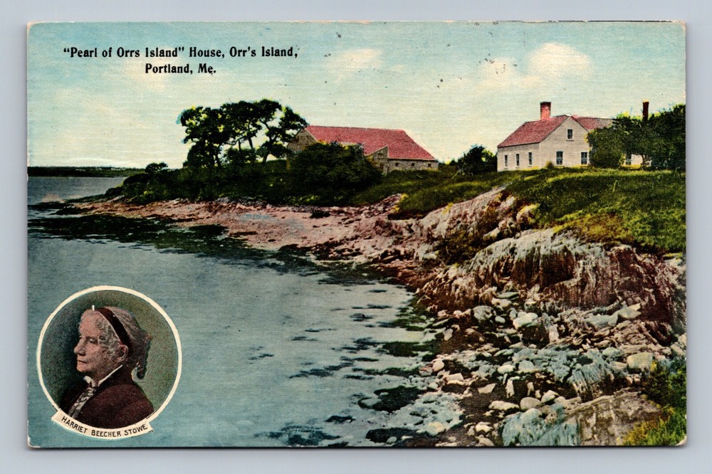 Pearl of Orrs Island House Orrs Island Portland ME Postcard
