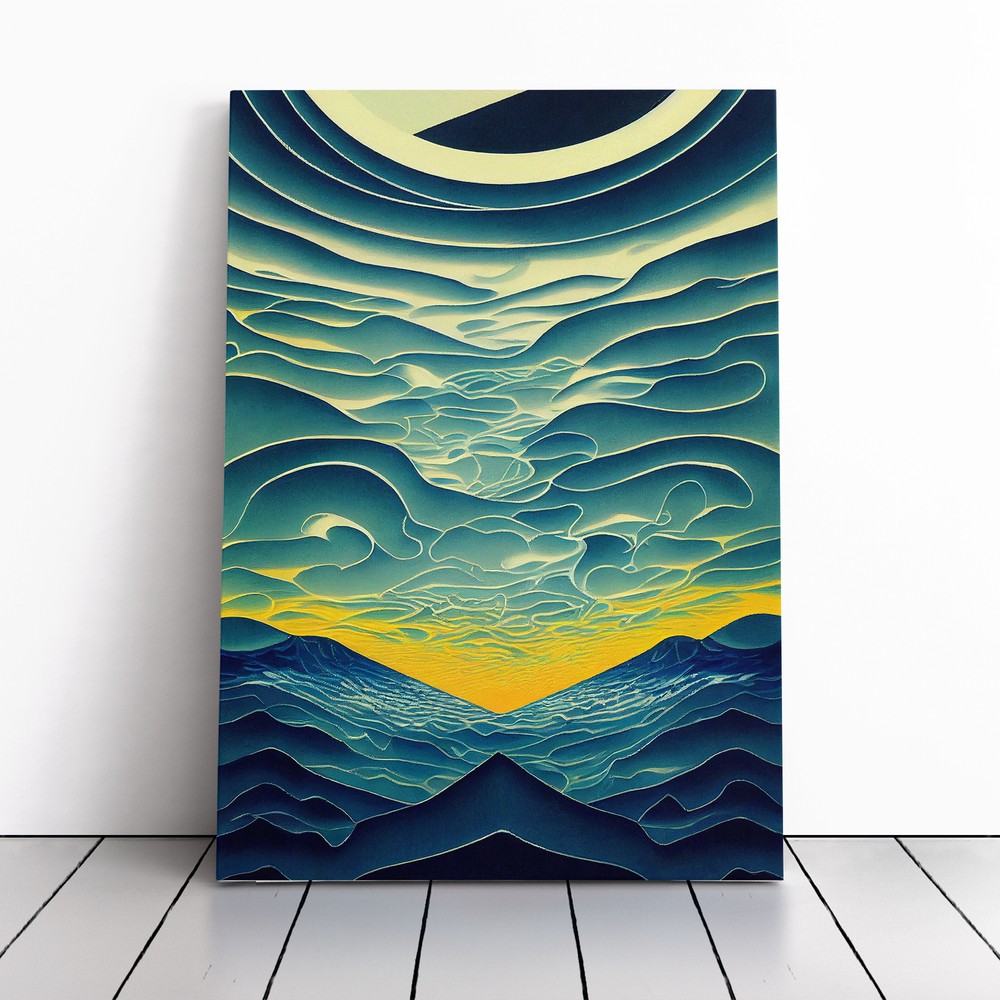 Unique Ocean Abstract Vol.1 Canvas Wall Art Print Framed Picture Home Decor