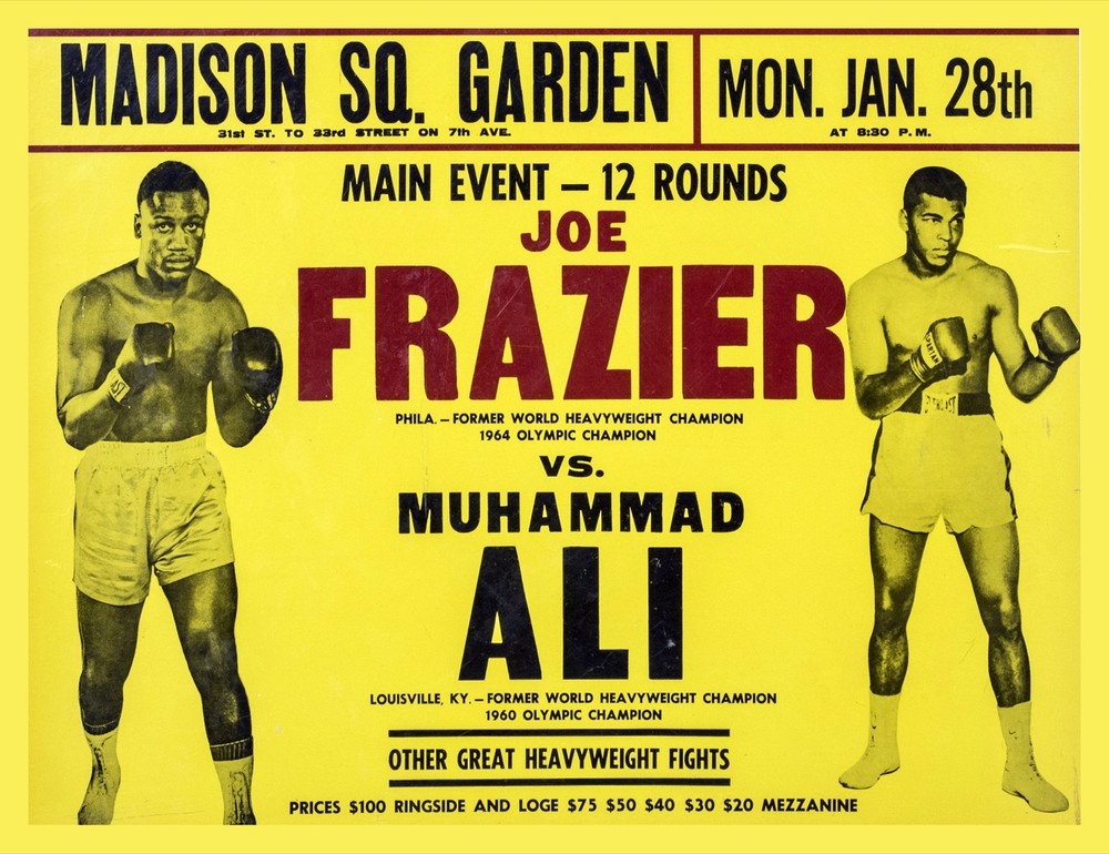 Decoration Poster.Home room art.Interior design.Boxing fight.Frazier Ali.7394