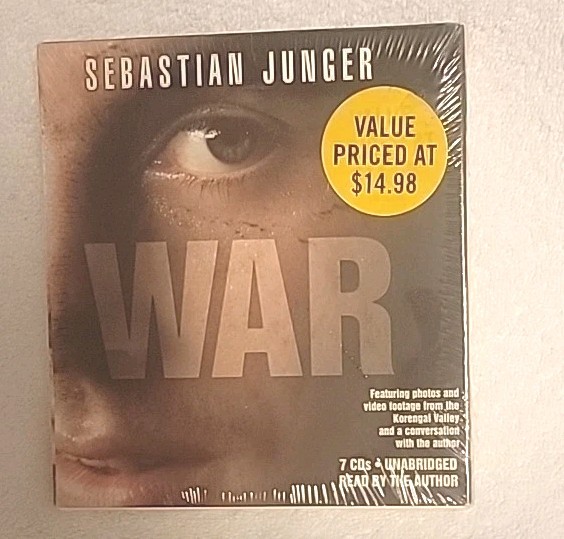 War- 7 Cd's By Sebastian Junger 2011 Compact Disc Unabridged Edition-New Sealed