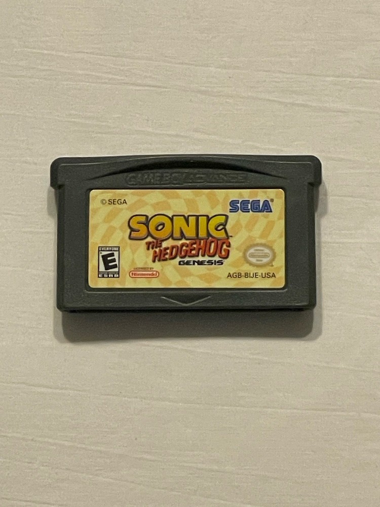 Nintendo Game Boy Advance - Sonic the Hedgehog Genesis - Cart Only - Tested