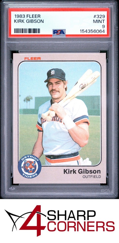 1983 Fleer #329 Kirk Gibson Tigers Psa 9Get unbeatable industry-low consignment rates at 4SC!