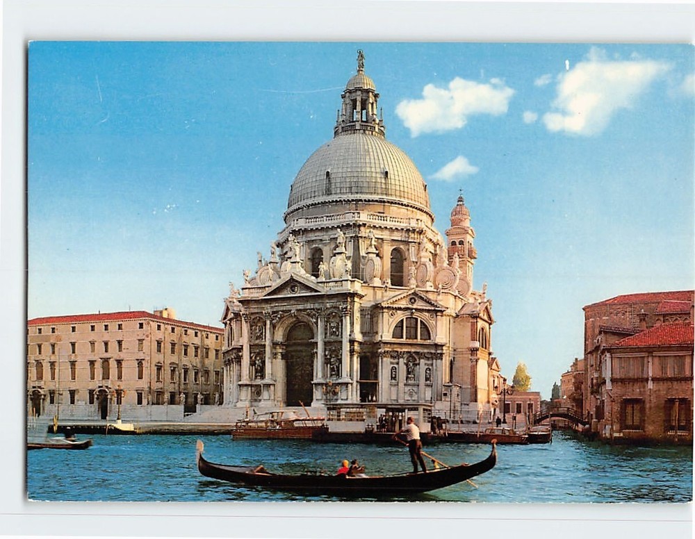 Postcard Basilica di Santa Maria della Salute Venice Italy