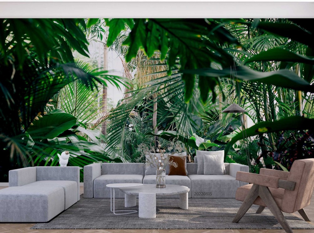 3D Tropical Plants Wall Murals Wallpaper Murals Wall Sticker 2