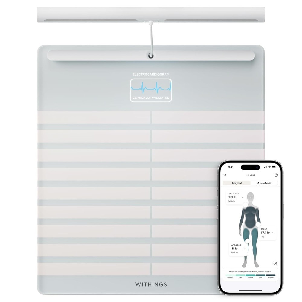 NEW WHITE Withings Body Scan Ultimate Health Checkup Take Control  Body/Health
