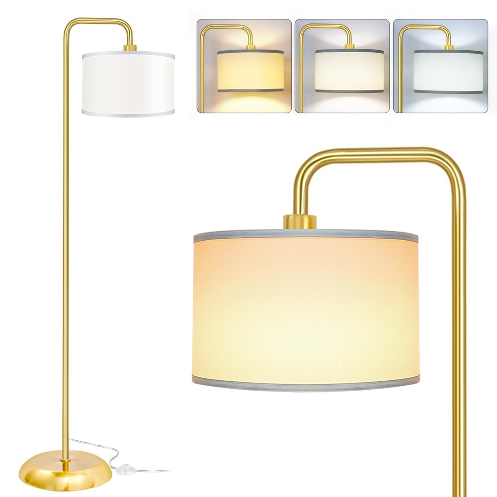 [Upgraded] LED Floor Lamp for Living Room, 3 Color Temperature Floor Lamp wit...