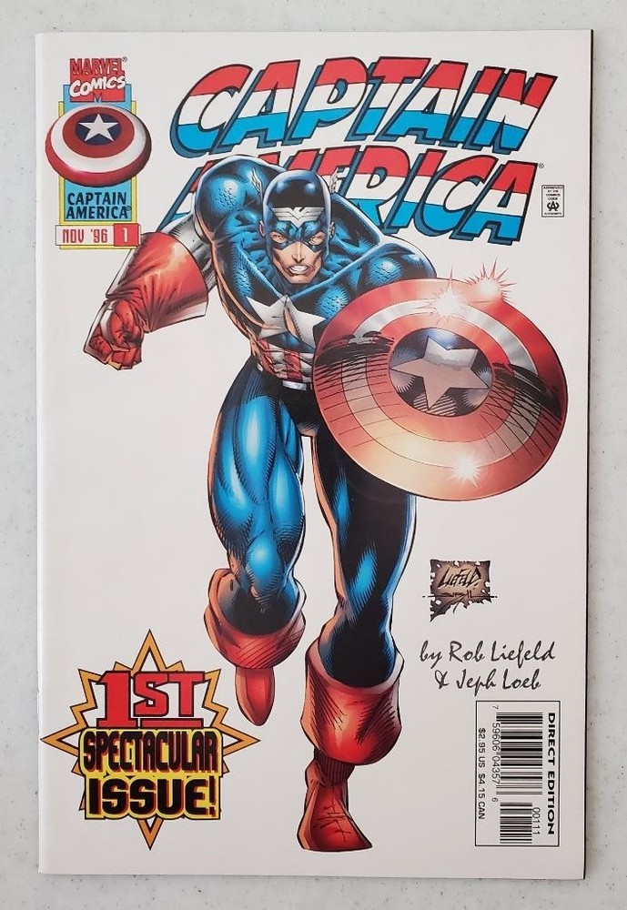 MARVEL COMICS CAPTAIN AMERICA  #1 NOV. '96 Boarded & Bagged!!
