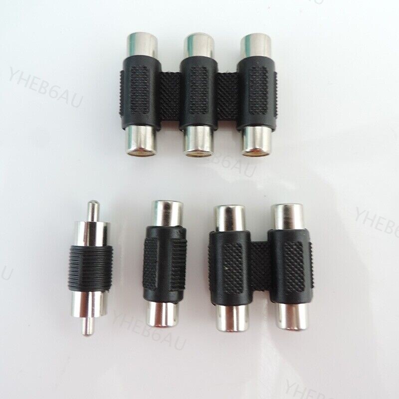 Audio Video Connector RCA male Female AV Coupler 2RCA 3RCA Socket Converter 9H